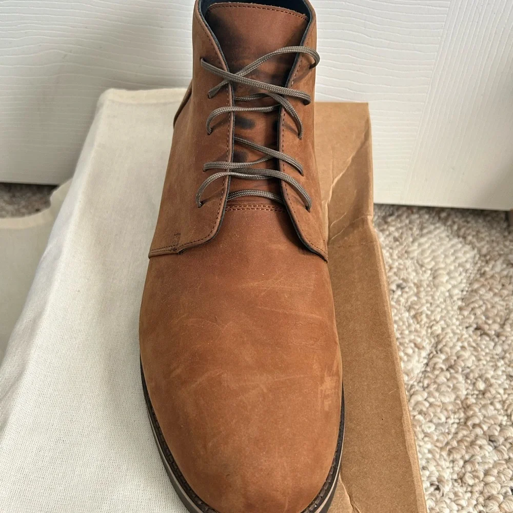 Nisolo Brown Chukka Boots Suede Leather Lace-Up - Picture 5 of 7